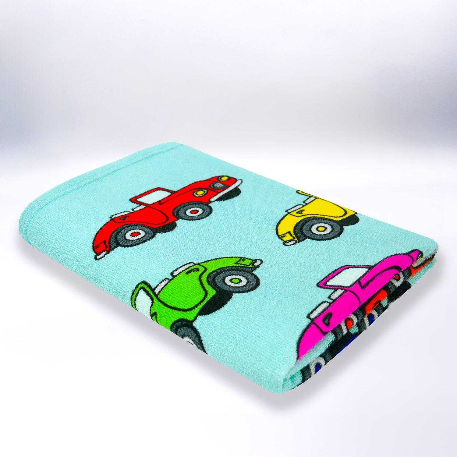 Serviette de plage microfibre enfant - Cars - 70x140cm - 250g/m² 3/4