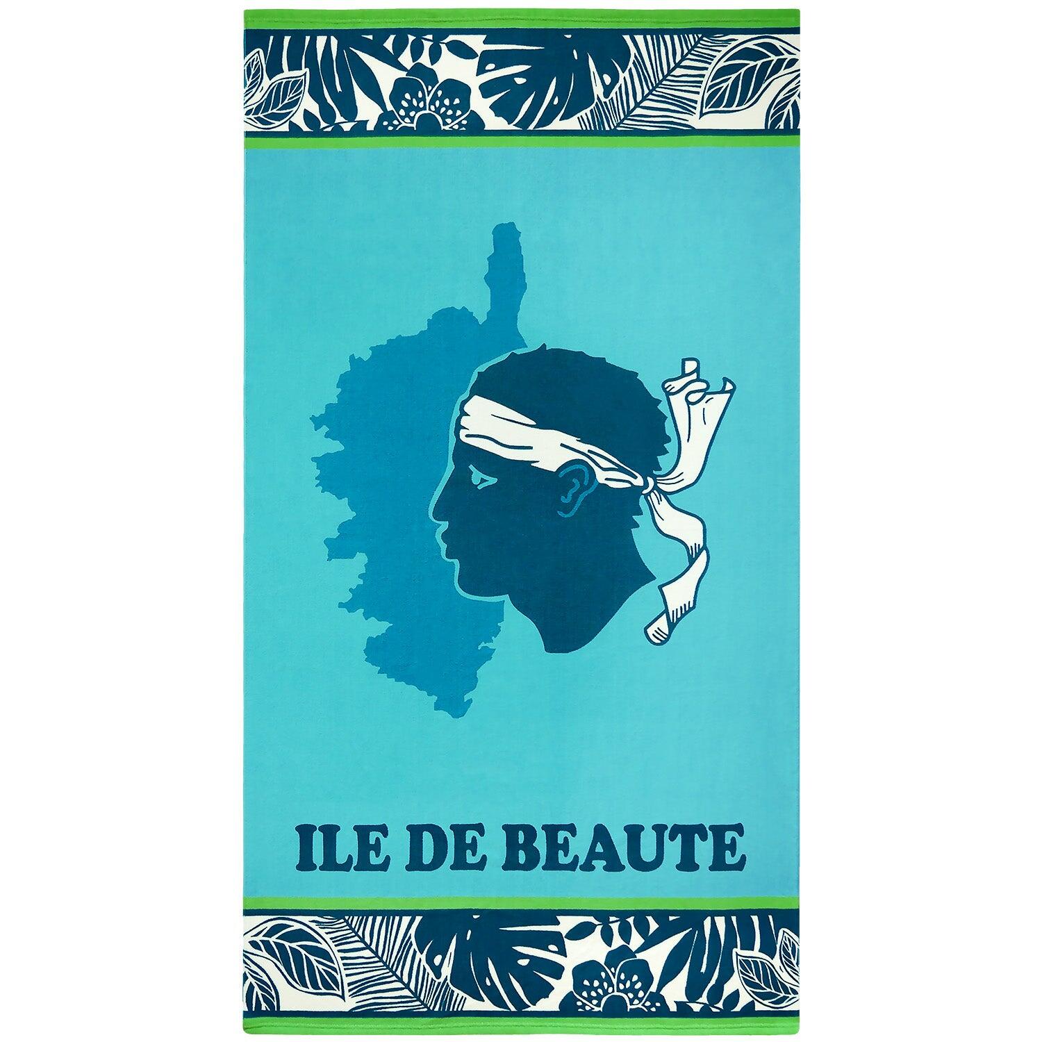 LE COMPTOIR DE LA PLAGE Strandlaken Microvezel Blauw 90x170 250g/m² - Bodri