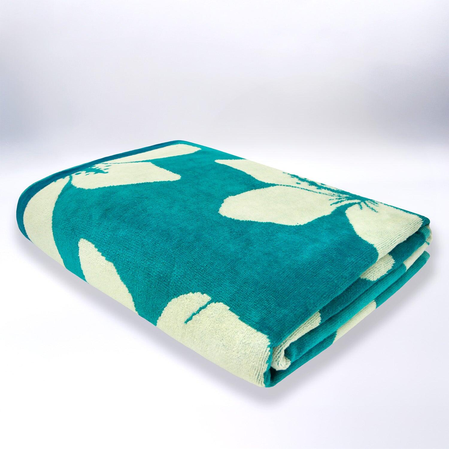 Serviette de plage XL éponge velours Jacquard - Bargara - 140x180cm - 400g/m² 3/4
