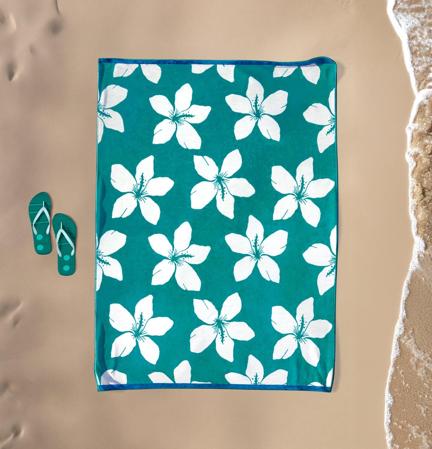 Serviette de plage XL éponge velours Jacquard - Bargara - 140x180cm - 400g/m² 2/4
