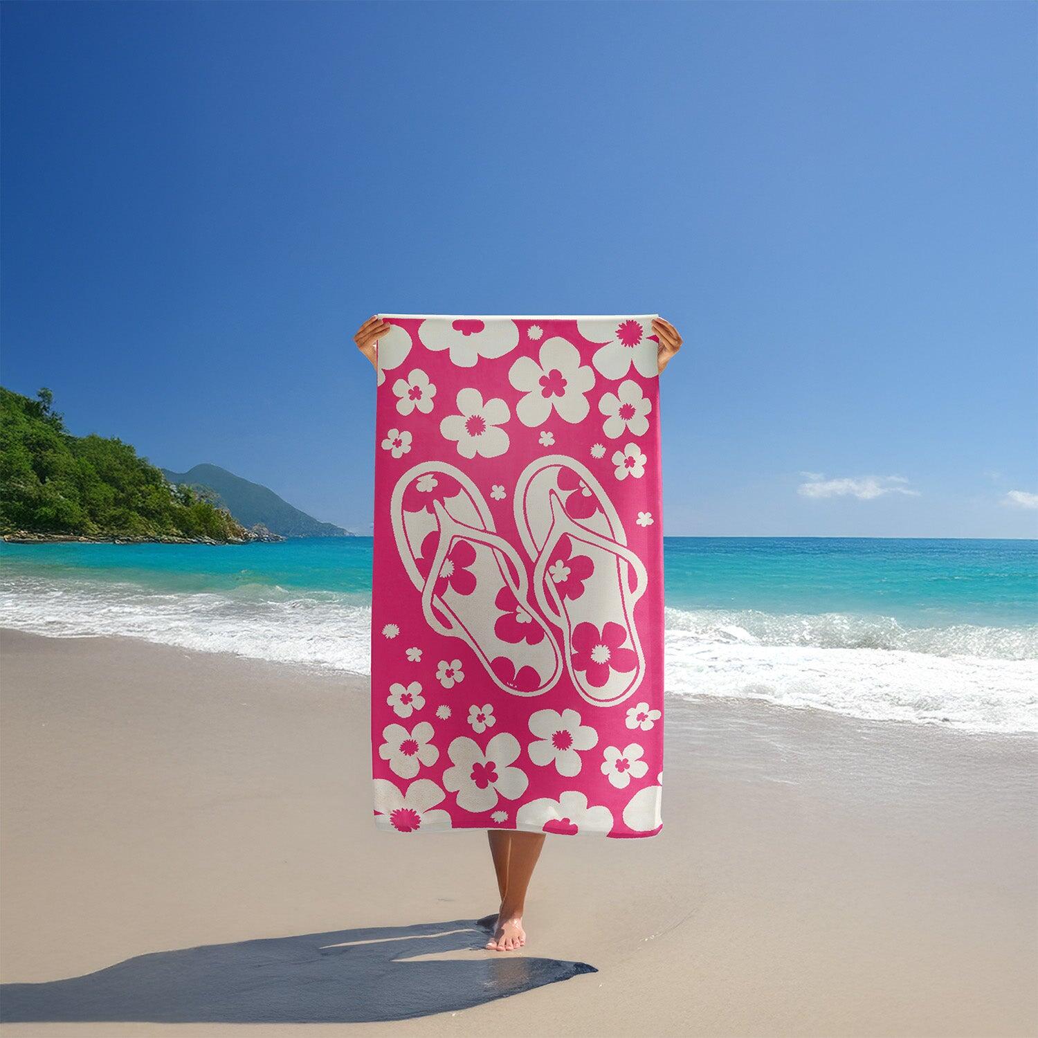 Telo mare in spugna velour Jacquard - Myrtos - 90x170 cm - 400 g/m² 2/4