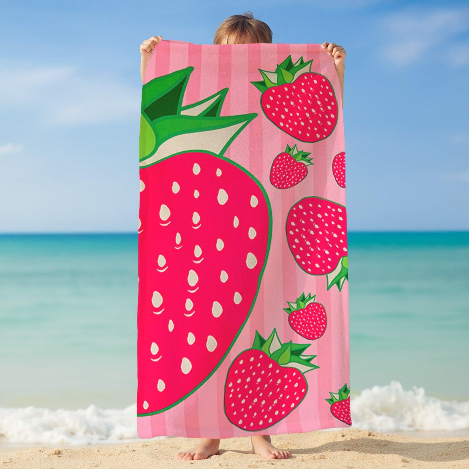 Telo mare in microfibra - Pop-Fraise - 75x150 cm - 220 g/m² 2/4