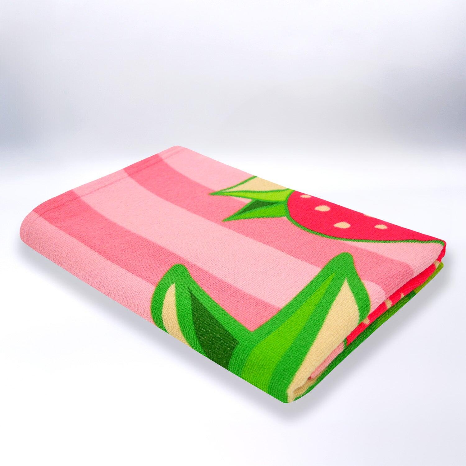 Telo mare in microfibra - Pop-Fraise - 75x150 cm - 220 g/m² 3/4