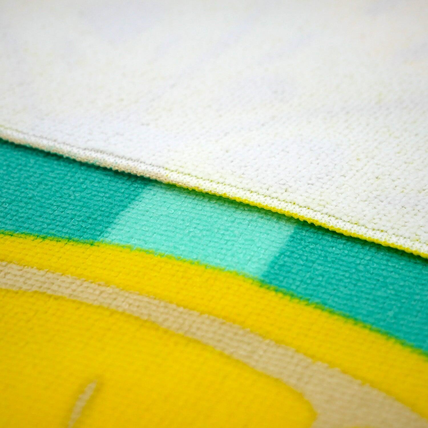 Serviette de plage microfibre - Pop-Citron - 75x150cm - 220g/m² 4/4