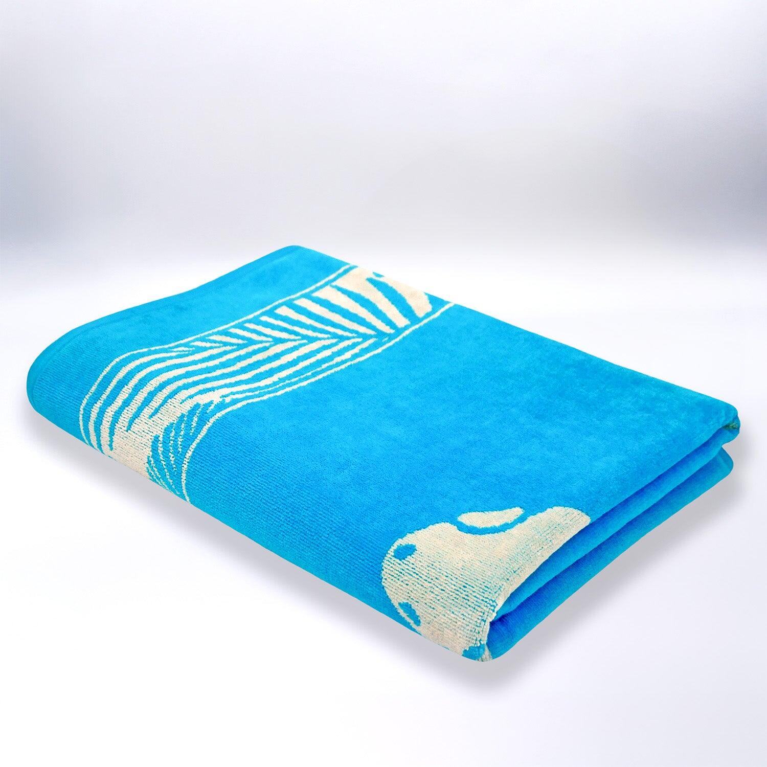 Telo mare in spugna velour Jacquard - Orzu - 90x170 cm - 400 g/m² 3/4
