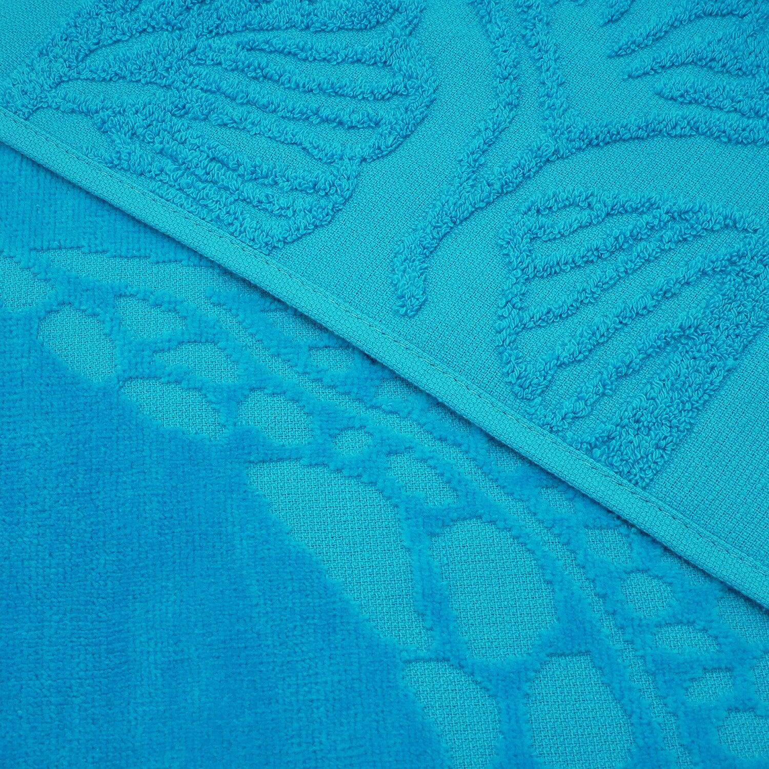 Telo mare in spugna velour jacquard cesellato - Kumini - 90x170 cm - 340 g/m² 3/3