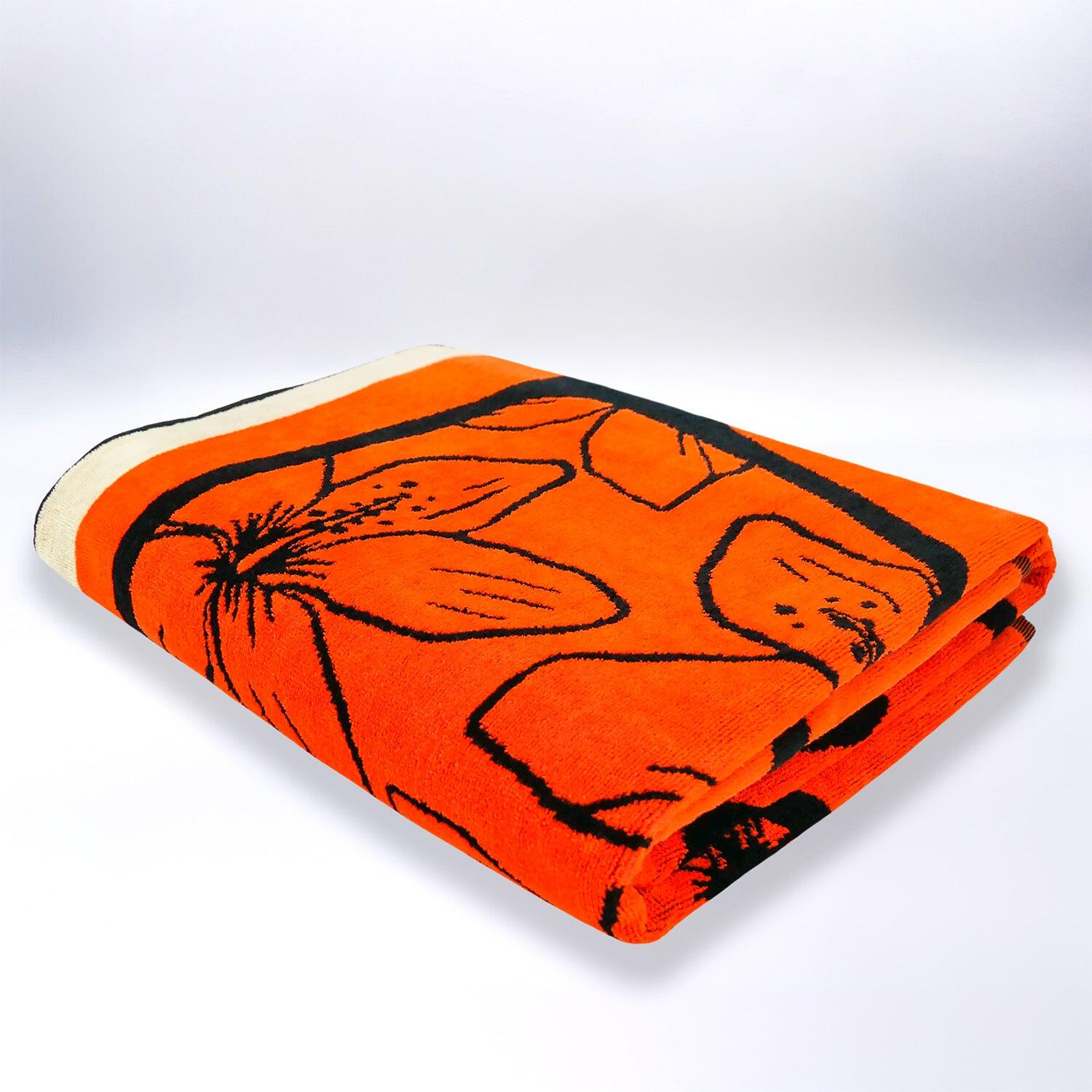 Serviette de plage XL éponge velours Jacquard - Mondrago - 140x180cm - 400g/m² 3/4