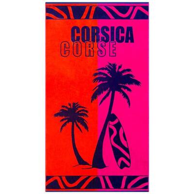 Strandtuch Frottee Velours Jacquard Mehrfarbig 90x170 400g/m² - Calvi
