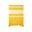 Fouta doublée éponge Jaune 90x170 340g/m² - Caraibes Tournesol
