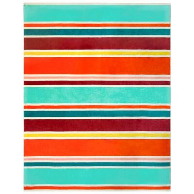 Telo Mare XL in spugna jacquard multicolore 140x180 400g/m² - Malaga