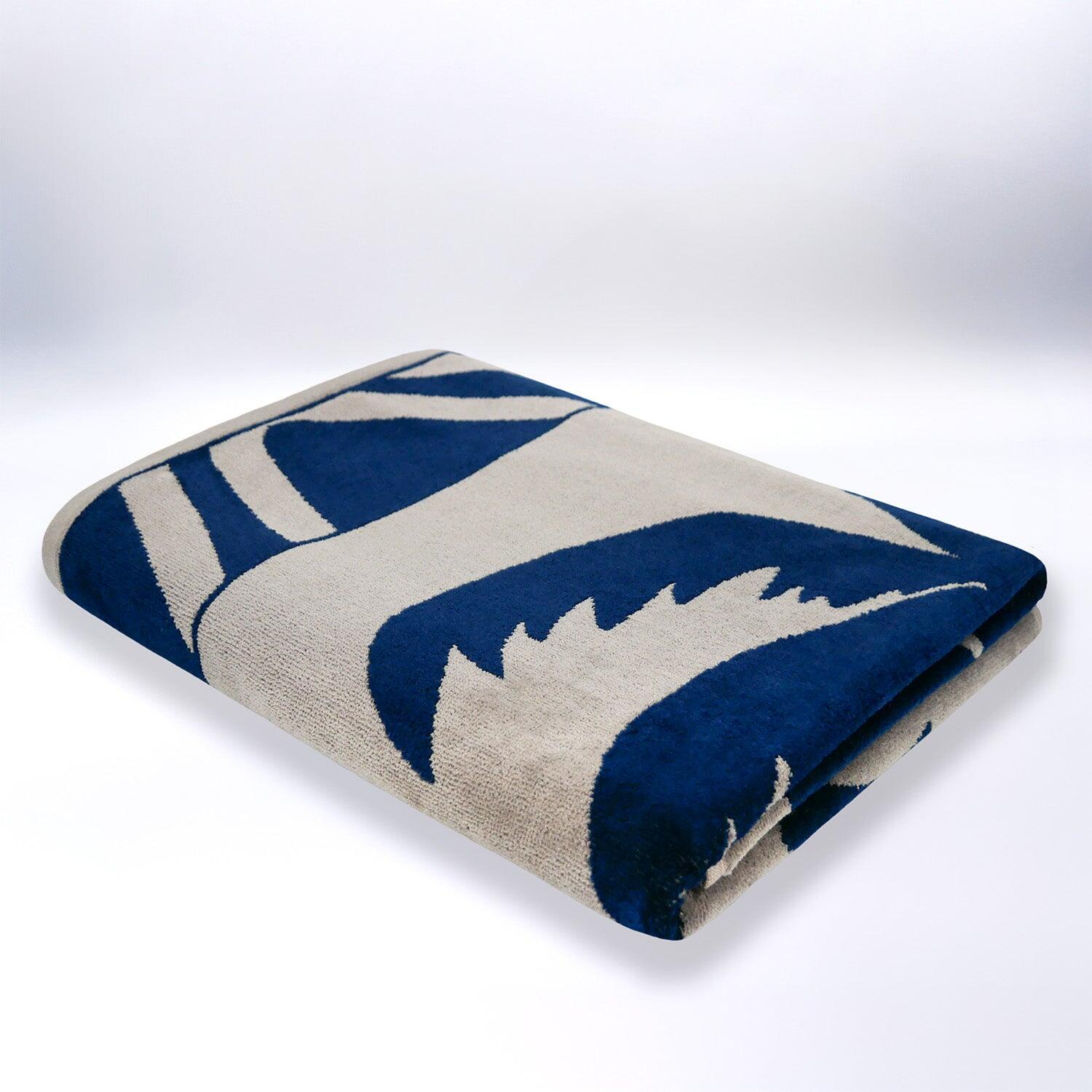 Telo mare in spugna velour Jacquard - Likoma - 90x170 cm - 400 g/m² 3/4