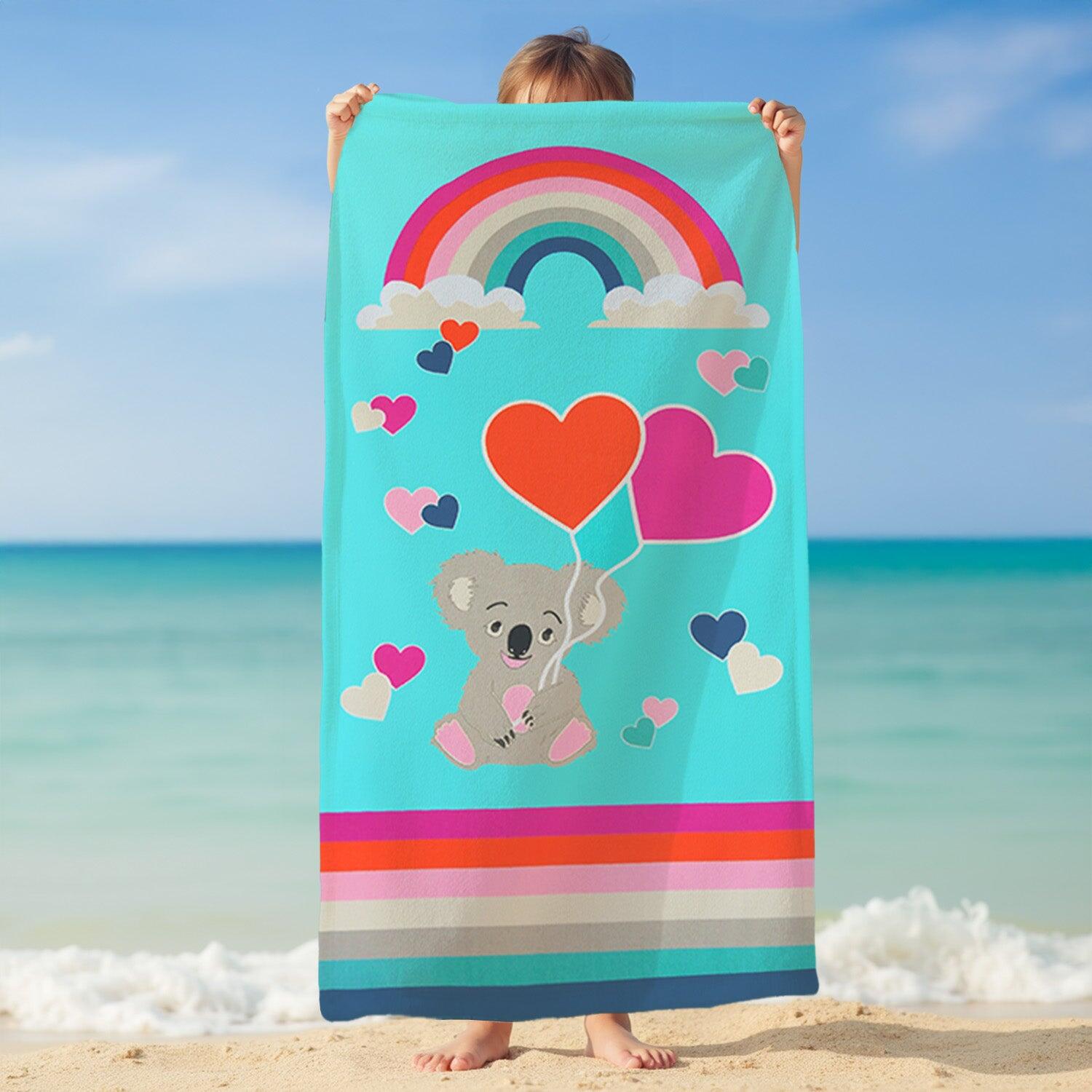 Telo mare in microfibra per bambini - Koala - 70x140 cm - 250 g/m² 2/4