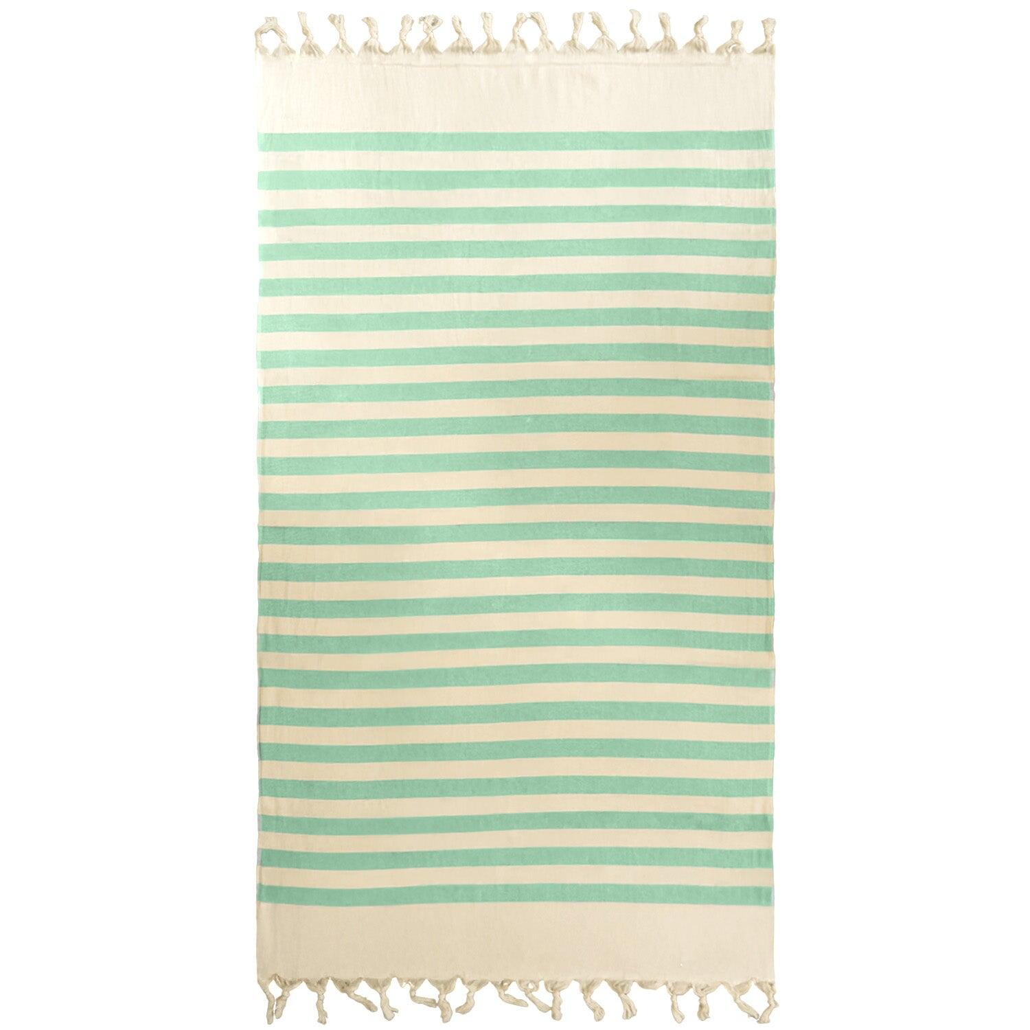 Fouta con forro de rizo - Fidji Helecho - 90 x 160 cm - 340 g/m² 3/4