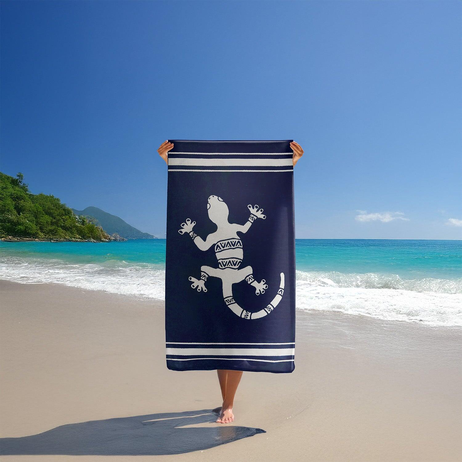 Telo mare in spugna velour Jacquard - Sistelo - 90x170 cm - 400 g/m² 2/4
