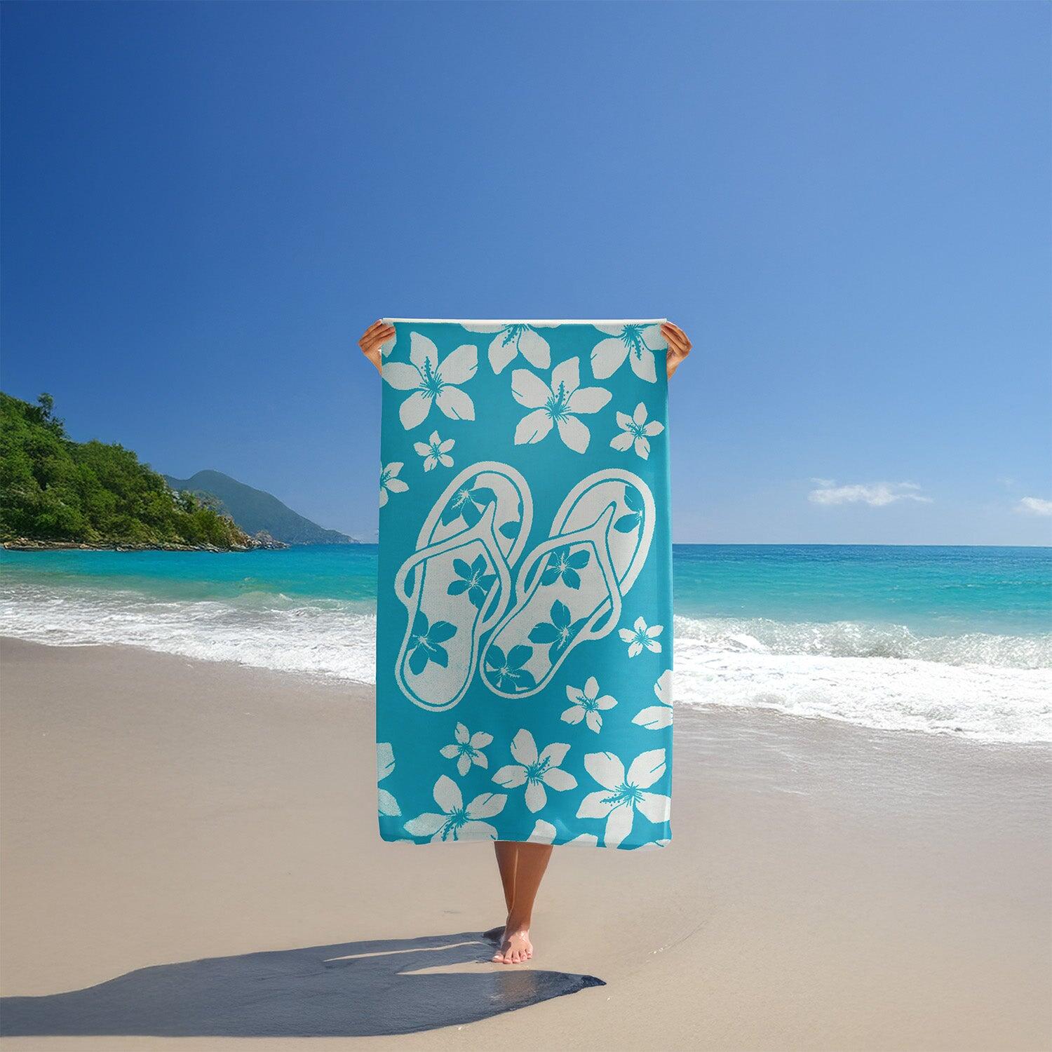 Telo mare in spugna velour Jacquard - Milos - 90x170 cm - 400 g/m² 2/4