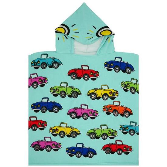 Poncho de bain microfibre - Cars - 60x60cm - 250g/m²