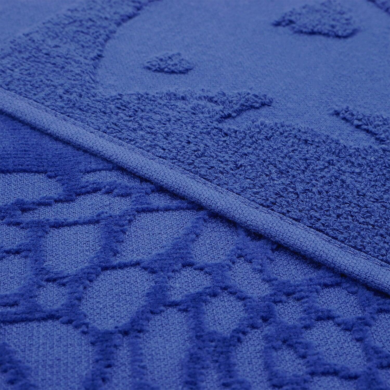 Serviette de plage éponge velours Jacquard ciselée - Kelly - 90x170cm - 340g/m² 3/3