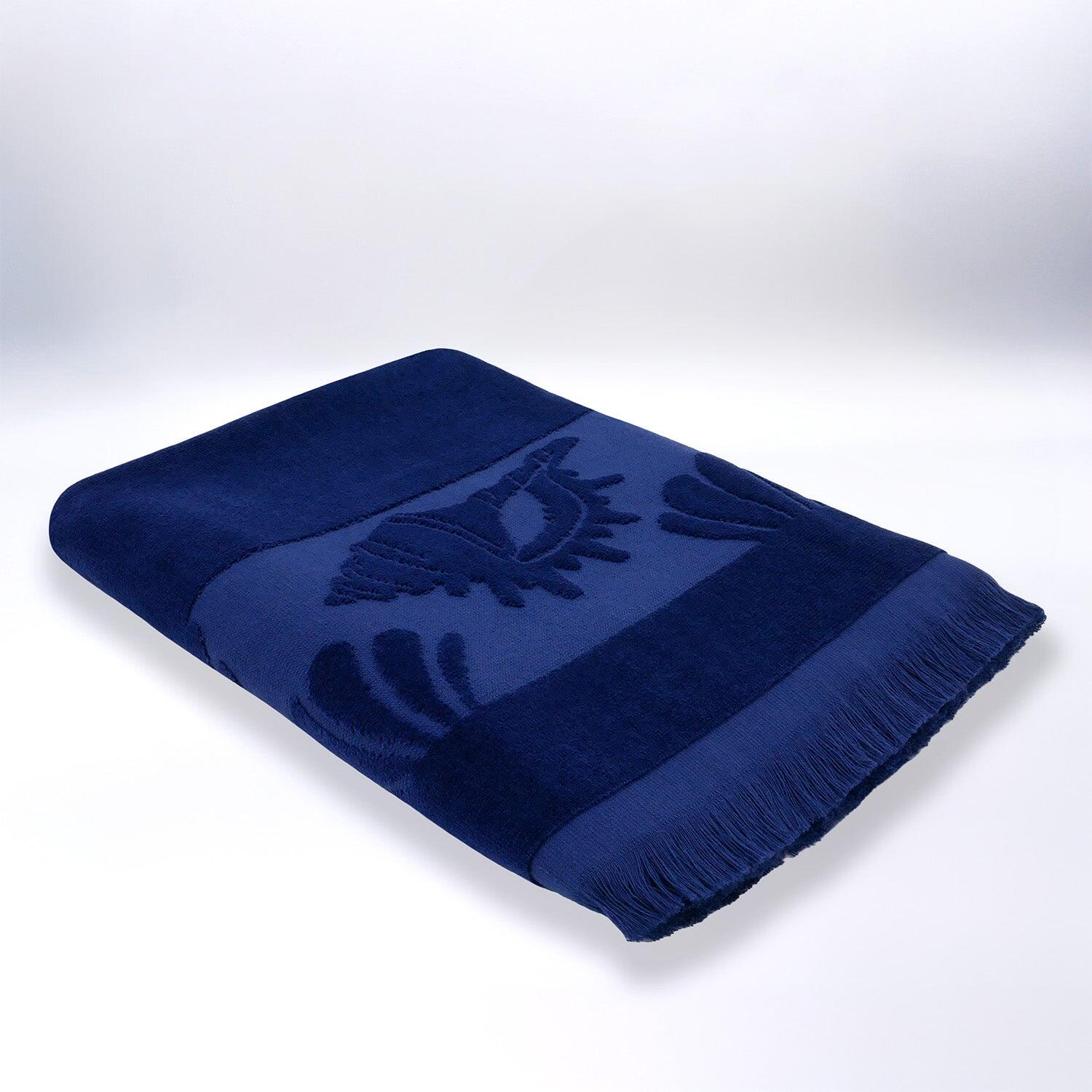 Serviette de plage éponge velours Jacquard ciselée - Kelly - 90x170cm - 340g/m² 2/3