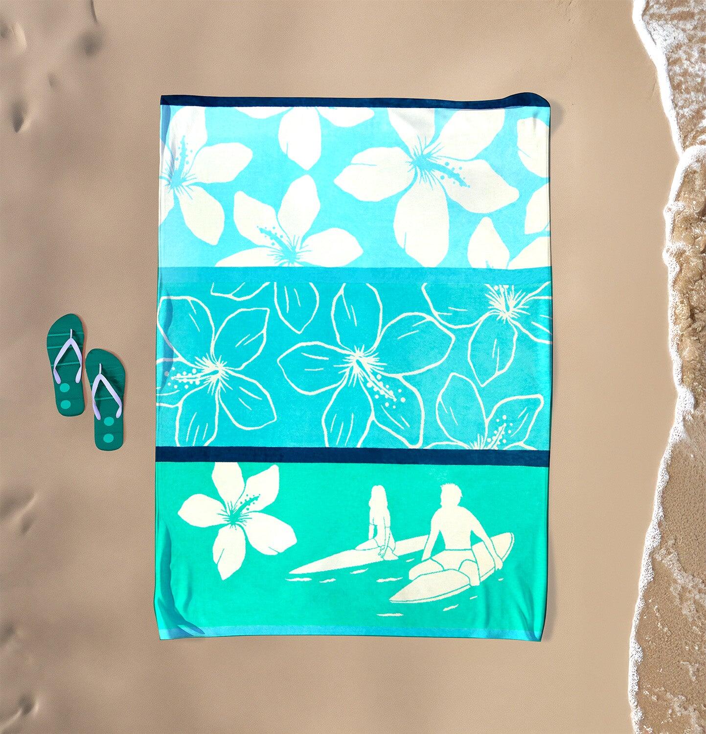 Serviette de plage XL éponge velours Jacquard - Freestyle - 140x180cm - 400g/m² 2/4