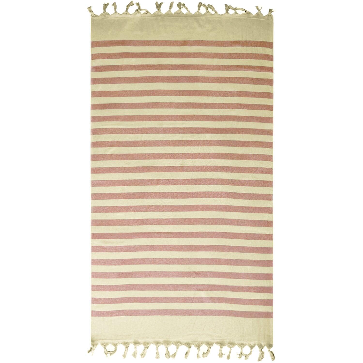 Fouta con forro de rizo - Fidji Canela - 90 x 160 cm - 340 g/m² 3/4