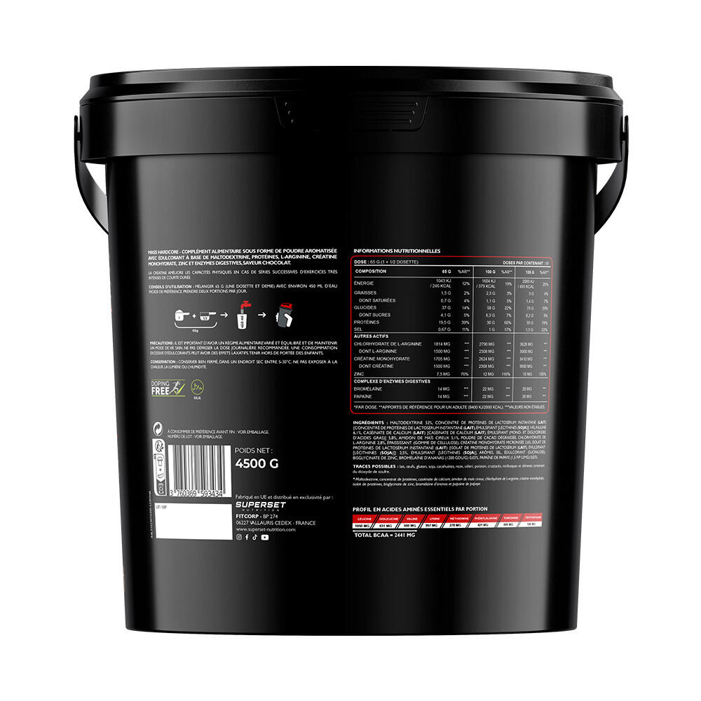 Stijgers - Massa Hardcore (4,5kg) - Chocolade 7/7