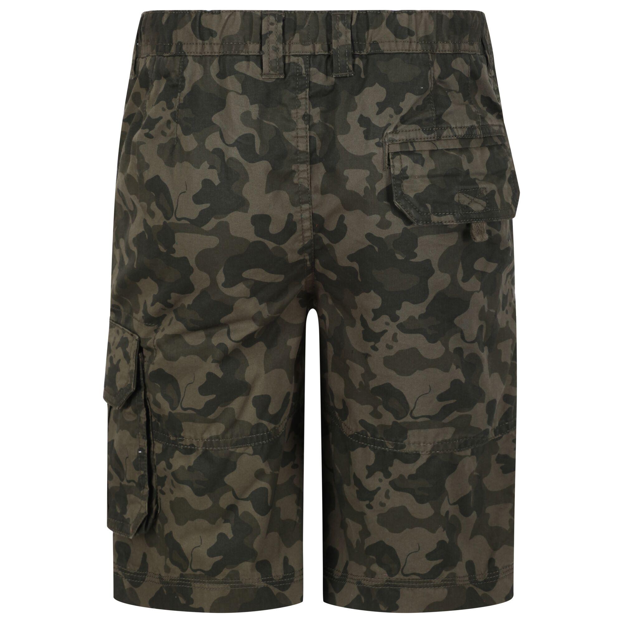 "Shorewalk" CargoShorts für Kinder Grün Tarnmuster 2/5