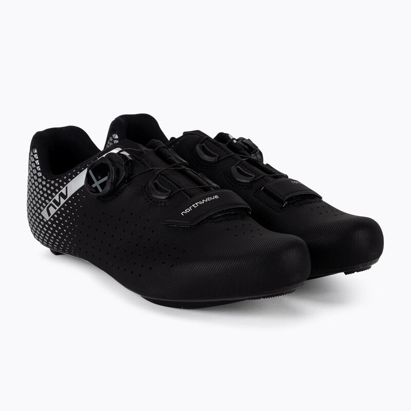 Pantofi ciclism sosea - Core Plus 2 Wide - Black | Silver