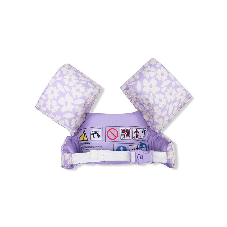 Swim Essentials | Paarse Bloemen Puddle Jumper 2-6 jaar 2/5