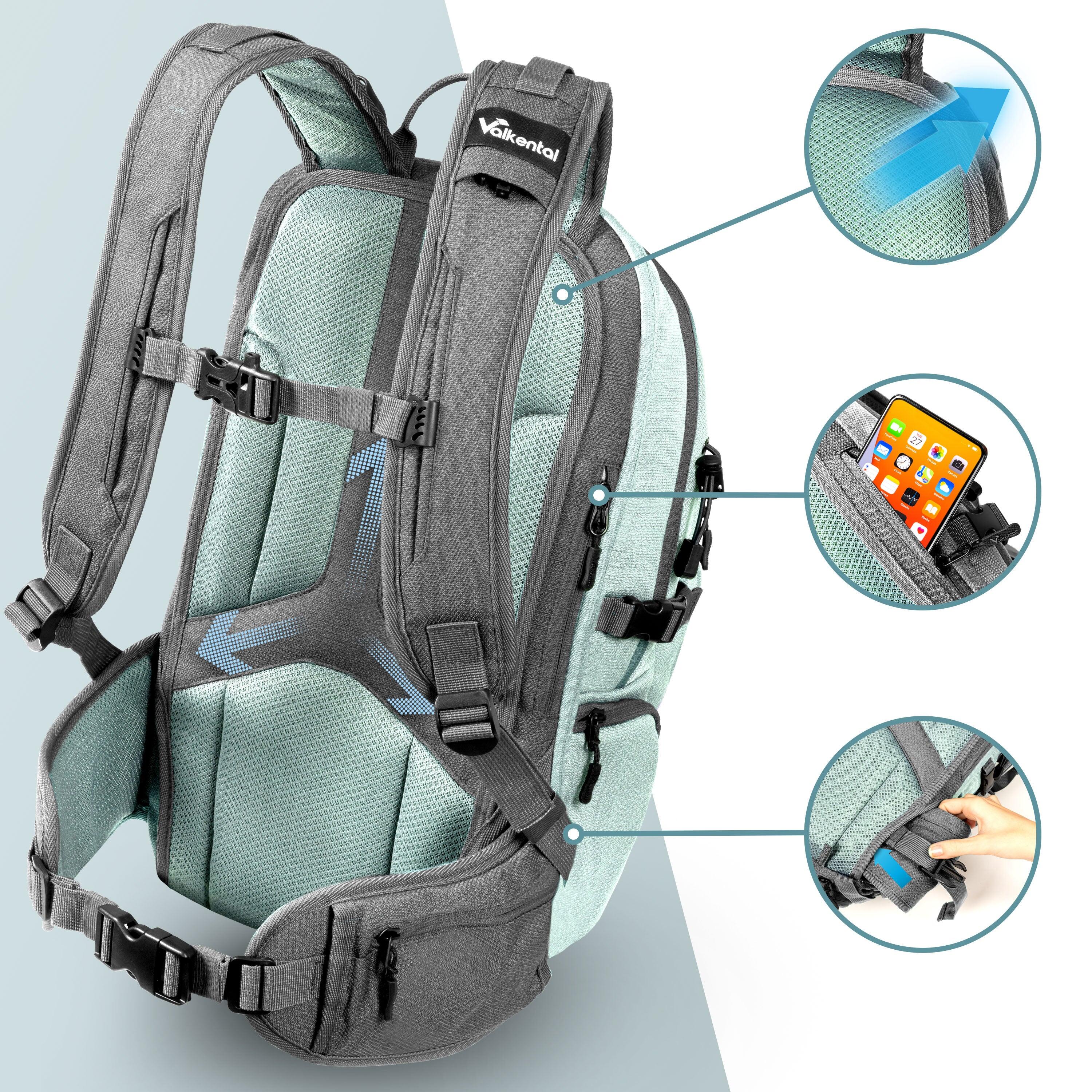 Rucksack Wanderrucksack Naturwandern Reiserucksack Wasserfest 22 L - Explorer 2/7