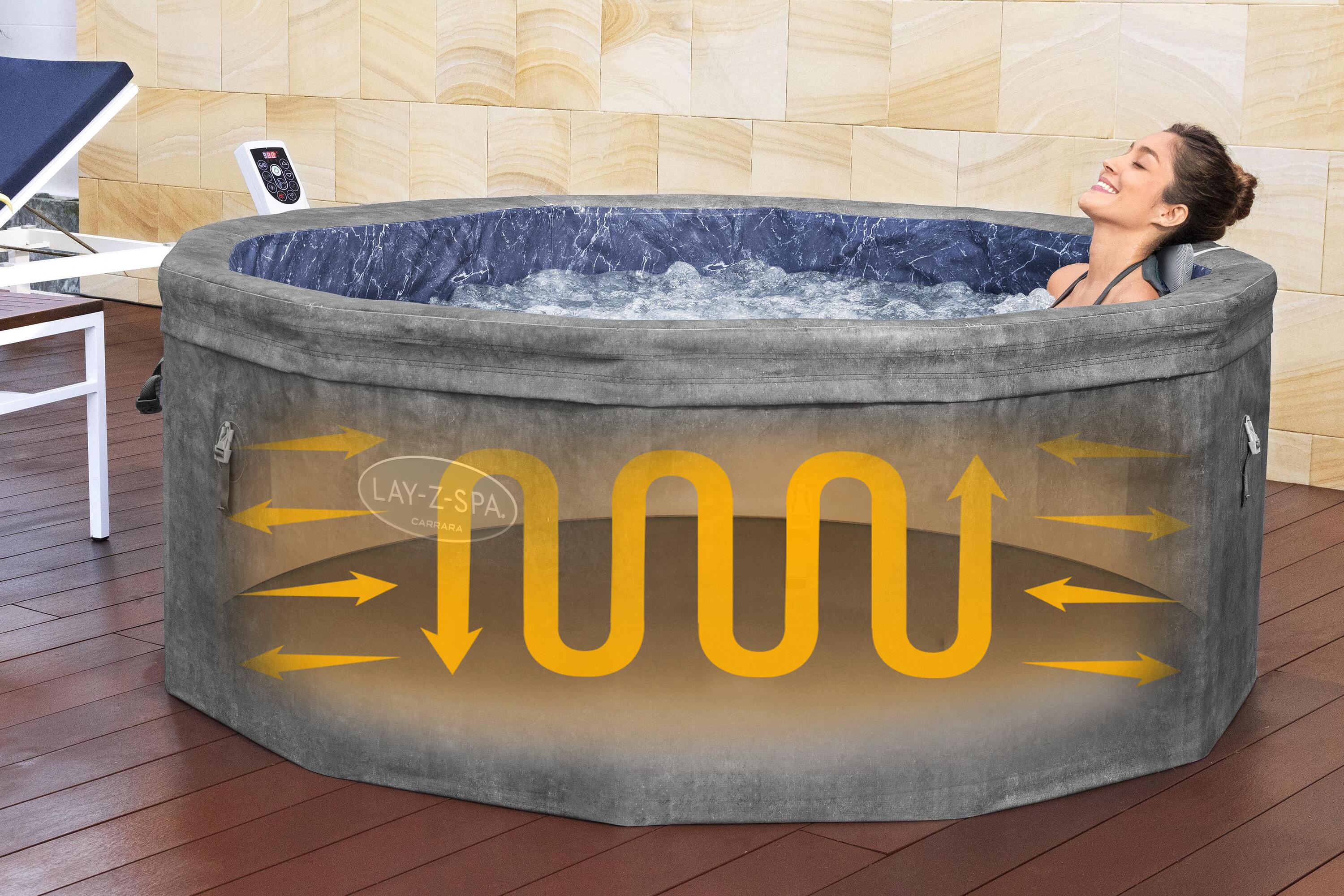 Bestway Spa semi rigide rond Lay-Z-Spa Carrara AirJet EnergySense  WiFi 4-6p 5/7