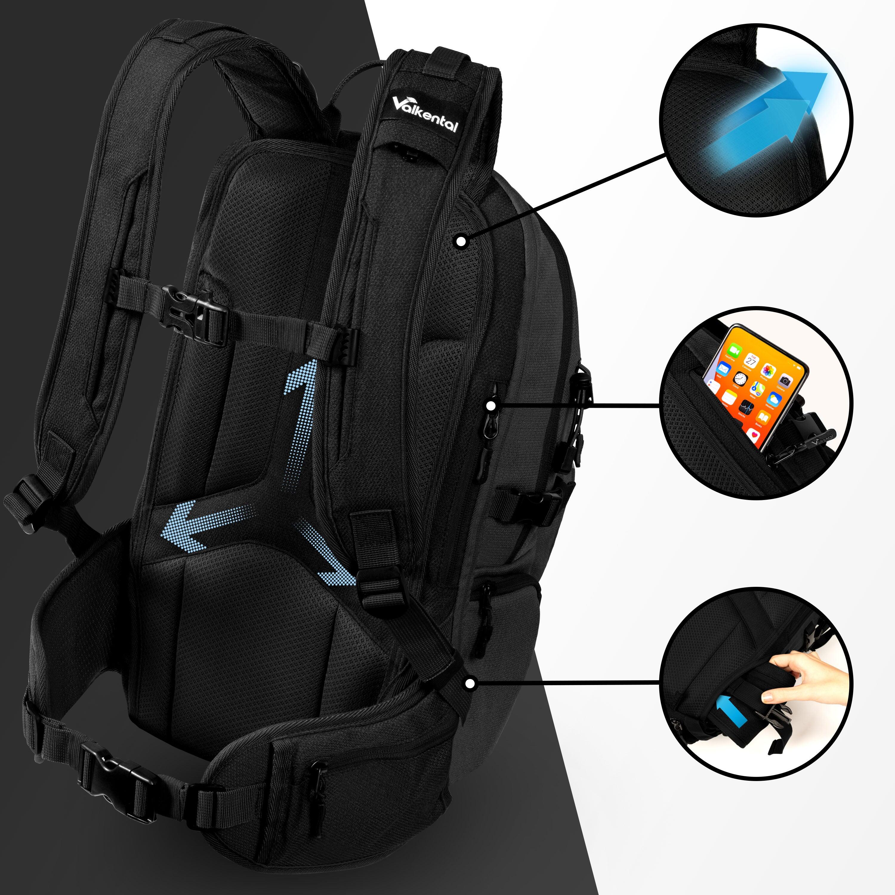 Rucksack Wanderrucksack Naturwandern Reiserucksack Wasserfest 22 L - Explorer 2/6