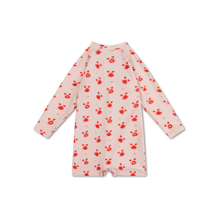 UV Maillot de bain Garçons - Beige/Rouge - Crabby - 62/68 3/6