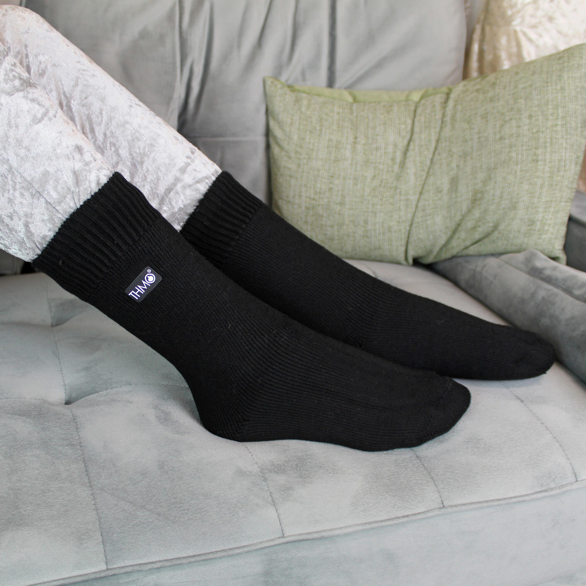 THMO - 3 Paires Enfants Chaussettes Chaudes Hiver Crew Garçon Fille 4/6