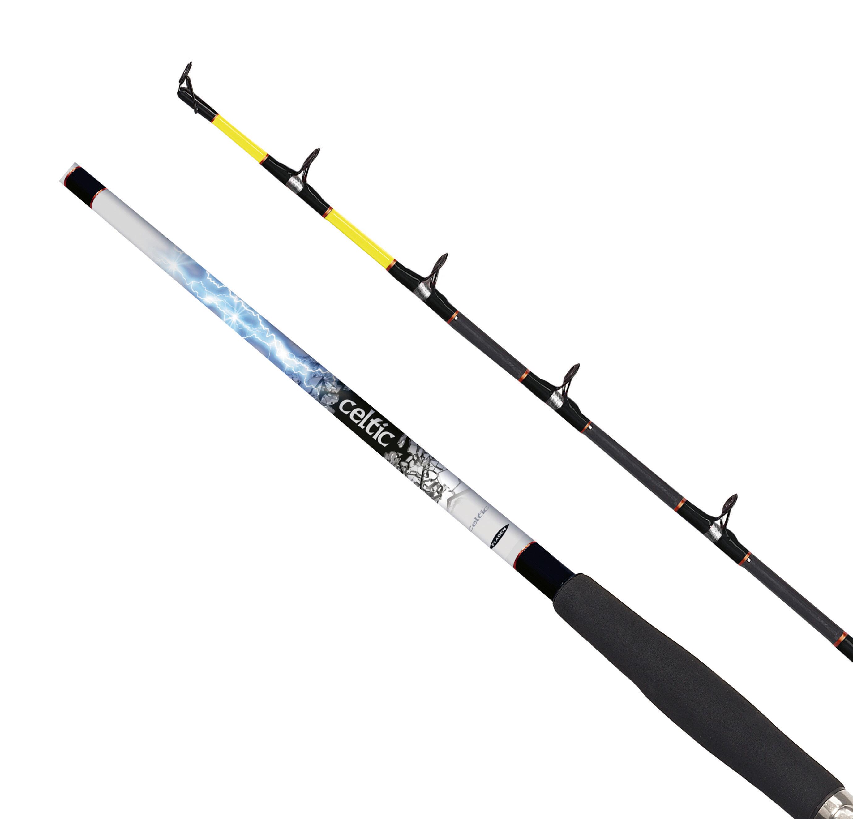 2pc 1.8m Celtic Stand Up Stick Boat Rod 30-40lbs | Decathlon