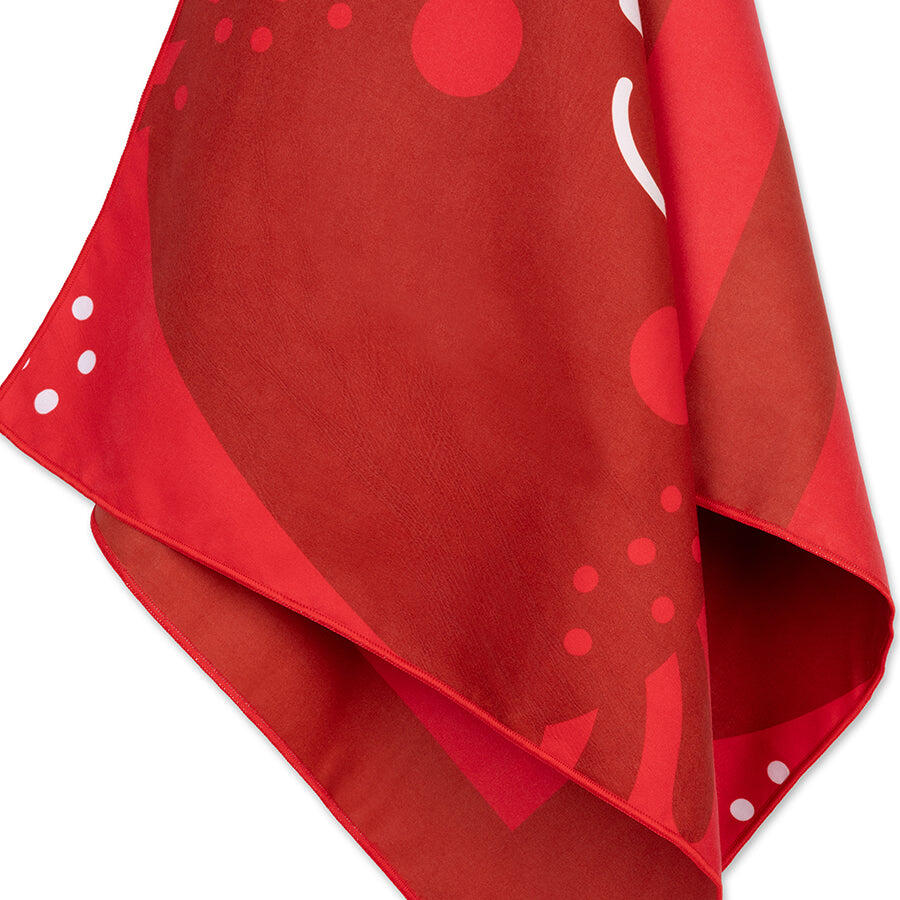 Toalla de playa de microfibra - rojo - Crabby - 135 x 65 cm 2/5