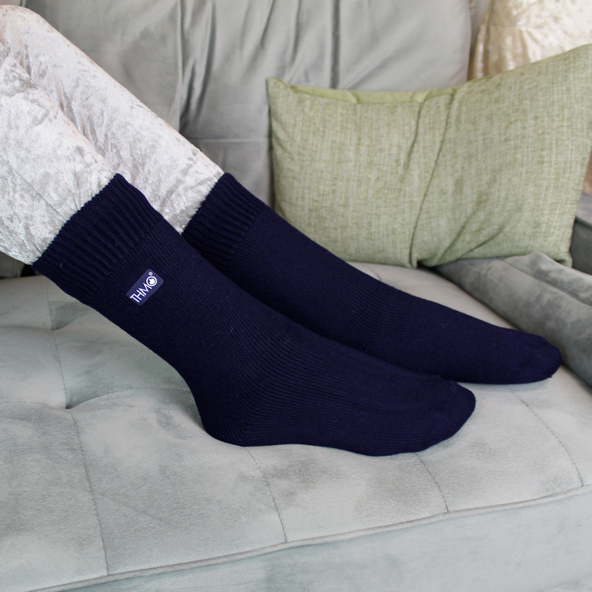THMO - Enfants Chaussettes Hiver pour Garcon et Fille | Unies Thermiques 4/6