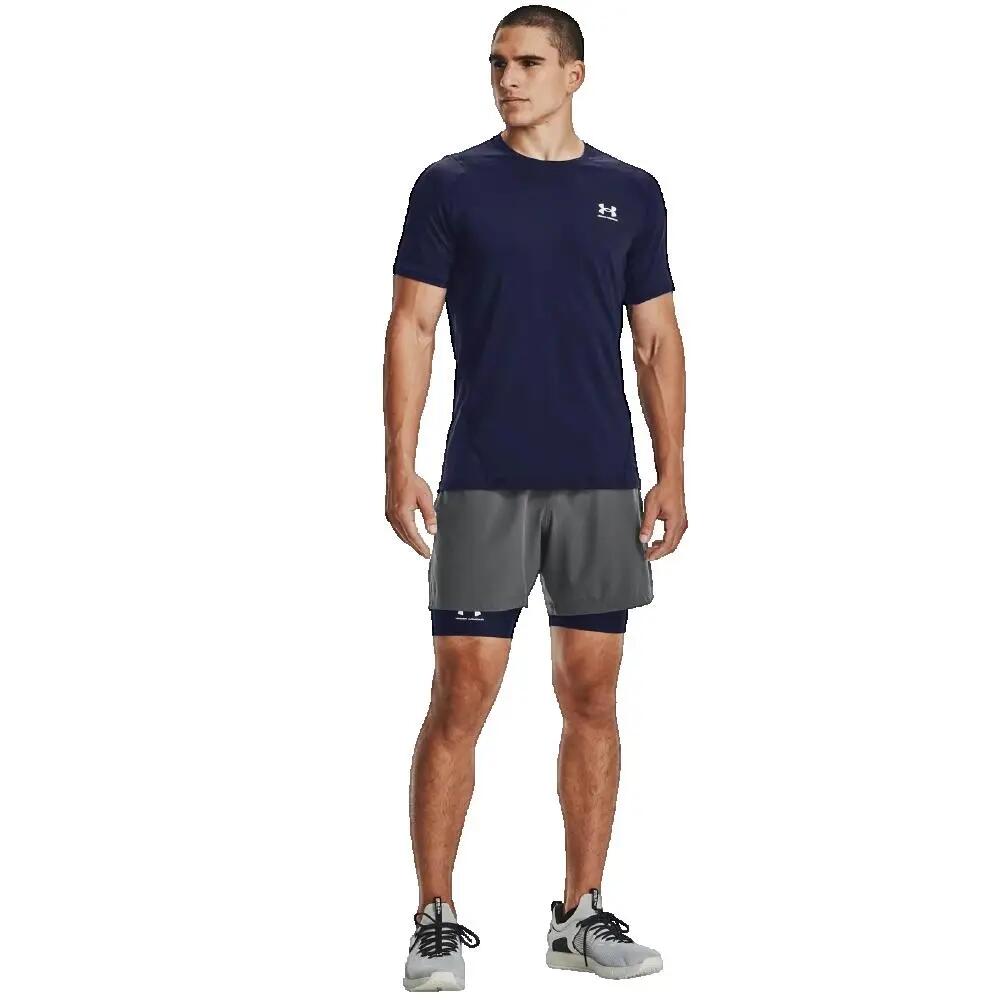 Kort Mannelijk Under Armour Short Compression Heatgear Blauw 2/6
