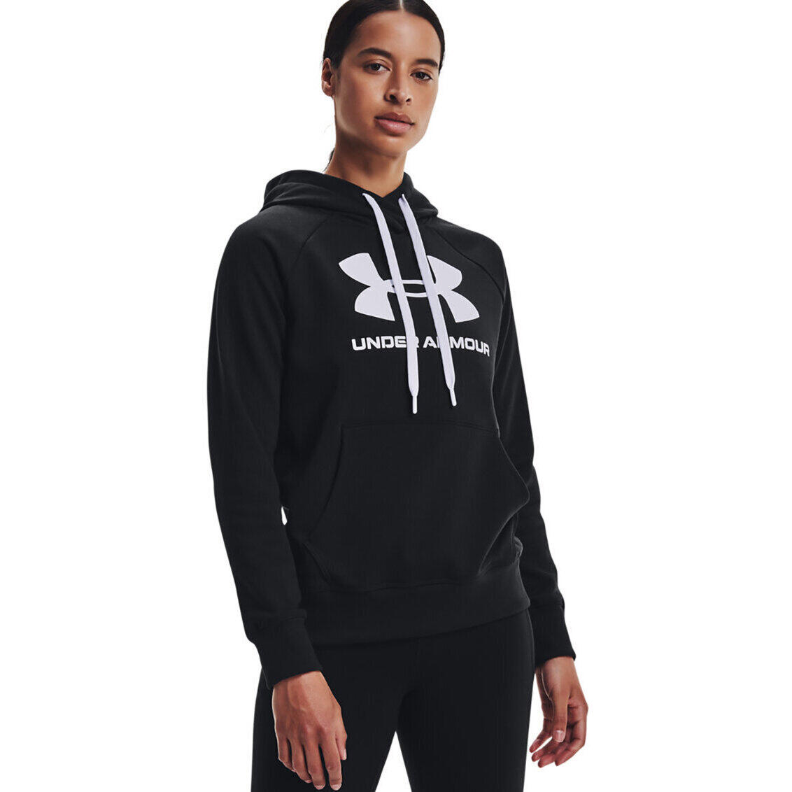 Capuche Under Armour Rival Fleece Logo, Noir, Hommes 3/5