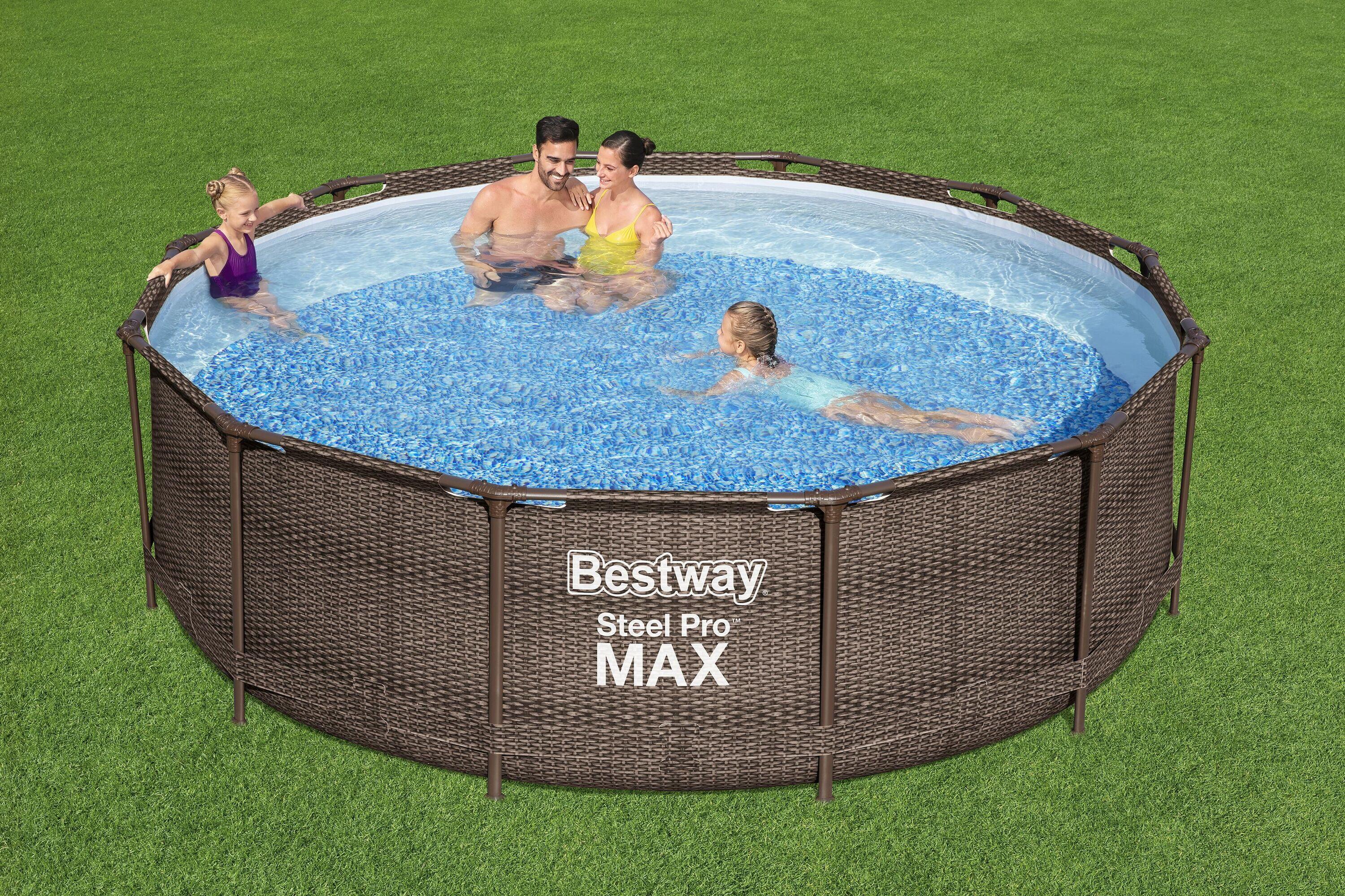 Bestway 56923-7 Piscina base fuori terra Steel Pro Max da 366x100 cm 6/7