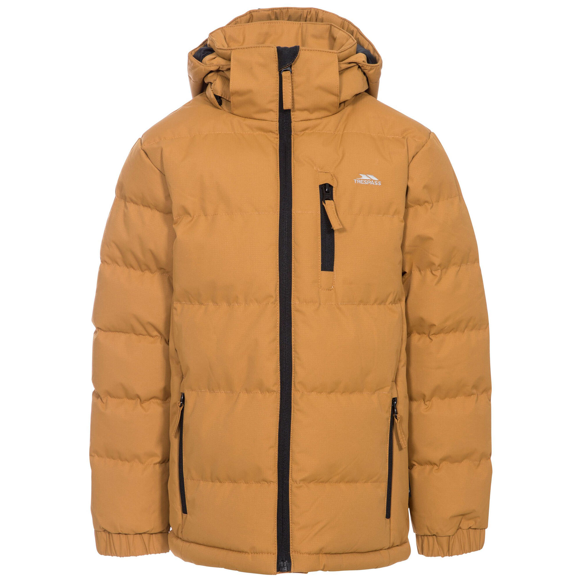 TRESPASS Jongens Tuff Hooded Jas (Geel)