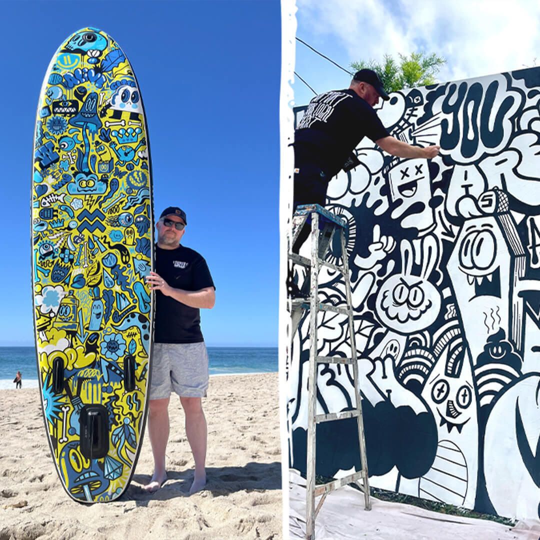 Tabla paddle surf hinchable - edición limitada - artista Wotto 6/7