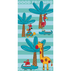 SERVIETTE DE PLAGE EN MICROFIBRE ENFANT GOOD FRIENDS