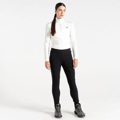 Broek wandelen dames - softshell, elastische tailleband,