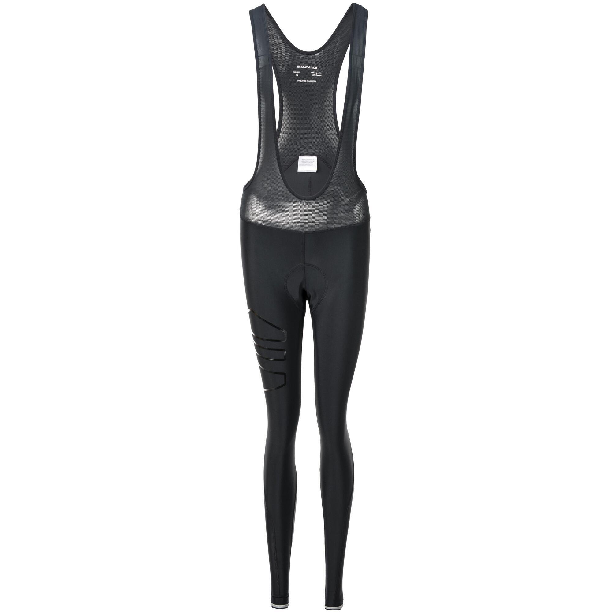 Endurance - Cuissards De Cyclisme Jayne Long - Collant À Bretelles - Noir - 36 Xs - Decathlon