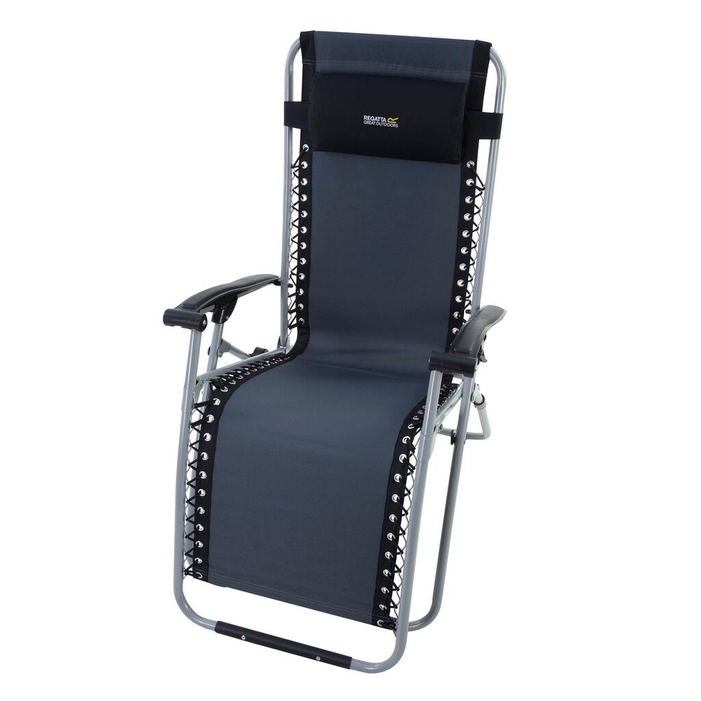 Great Outdoors Reclining Colico Lounging Chair (Black/Seal Grey)