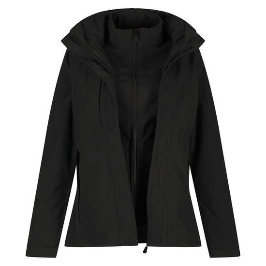 Professional Kingsley Veste Imperméable 3en1 Femme (Noir)
