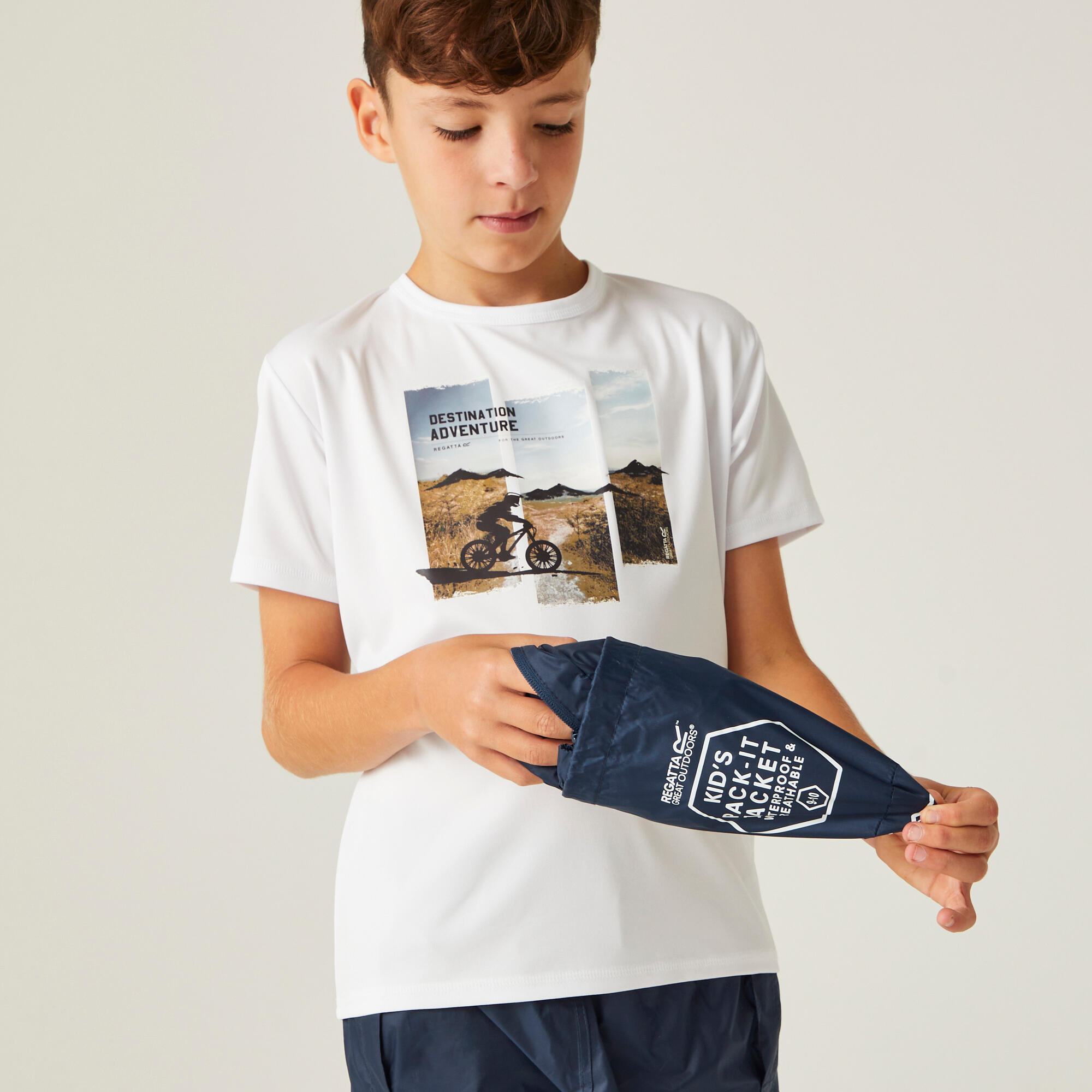 Regenjacke für Kinder Regatta Pack It 5/8