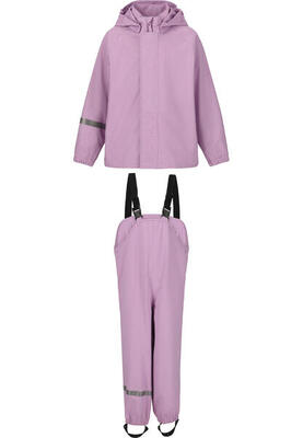 Tuta impermeabile stampata bambino Zigzag Roze