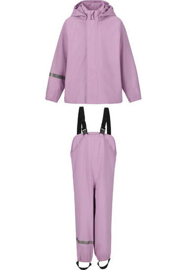 Tuta impermeabile stampata bambino Zigzag Roze