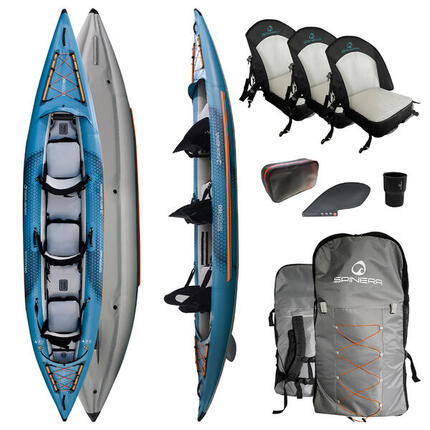 Spinera Kayak Tenaya 120 | 345x90cm | 1 Pers | Set | SpinTex Mat | Seat Cushion